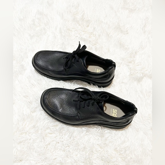 SAS Shoes Sas Move Onblack Leather Orthopedic Walking Shoes Mens